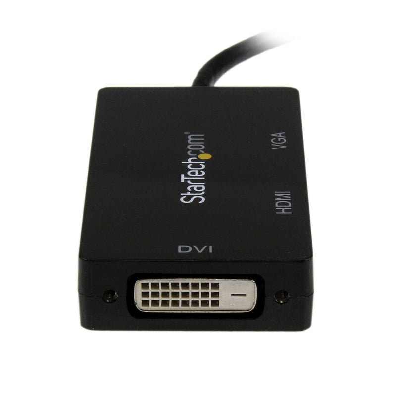 StarTech.com 3 in 1 Mini DisplayPort Adapter - 1080p - Mini DP/Thunderbolt to HDMI/VGA/DVI Splitter for Your Monitor (MDP2VGDVHD) Black Mini DisplayPort (Input)