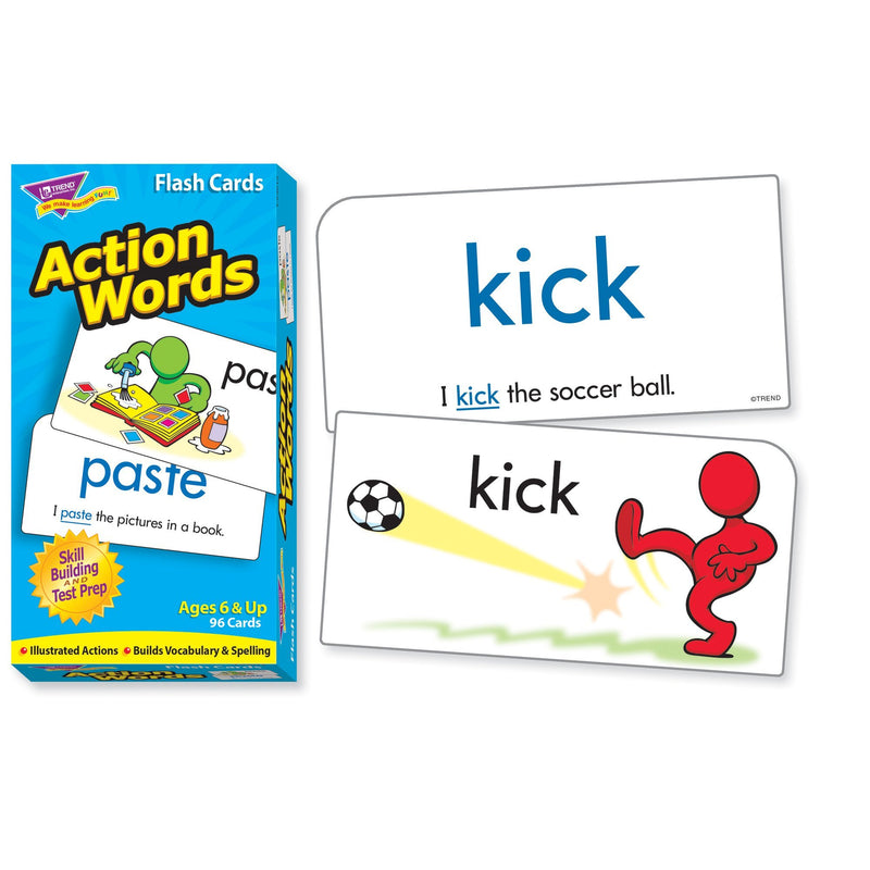 TREND enterprises, Inc. Action Words Skill Drill Flash Cards