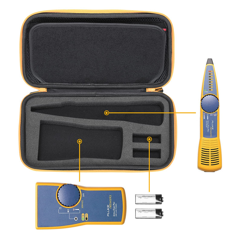 RLSOCO Carrying Case Replacement for Fluke Networks MT-8200-60-KIT IntelliTone Pro 200 Toner and Probe Kit.