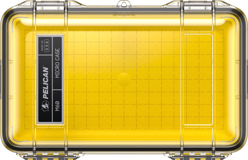 Pelican M60 Micro Case (Yellow/Clear) Yellow/ Clear