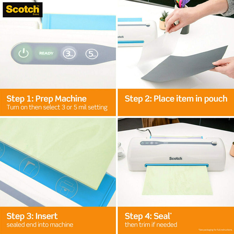 Scotch Thermal Laminating Pouches, 8.9 x 14.4-Inches, Legal Size, 20-Pack (TP3855-20)