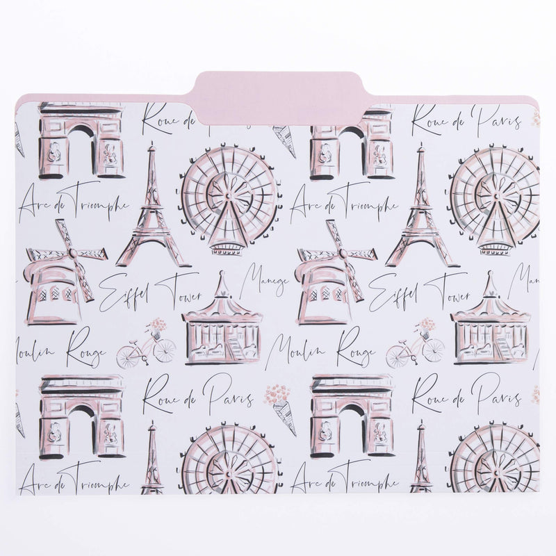 "Graphique Parisian Traditional File Folder Set – Each Folder Measures 11.75"" x 9.5"", Set Includes 9 Folders with 3 Unique Designs, Durable Triple-Scored Coated Cardstock" (FIF055)