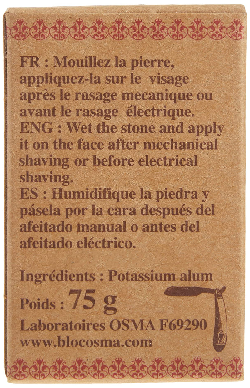 Bloc Osma Alum Block, 2.65 Ounce 2.65 Ounce (Pack of 1)