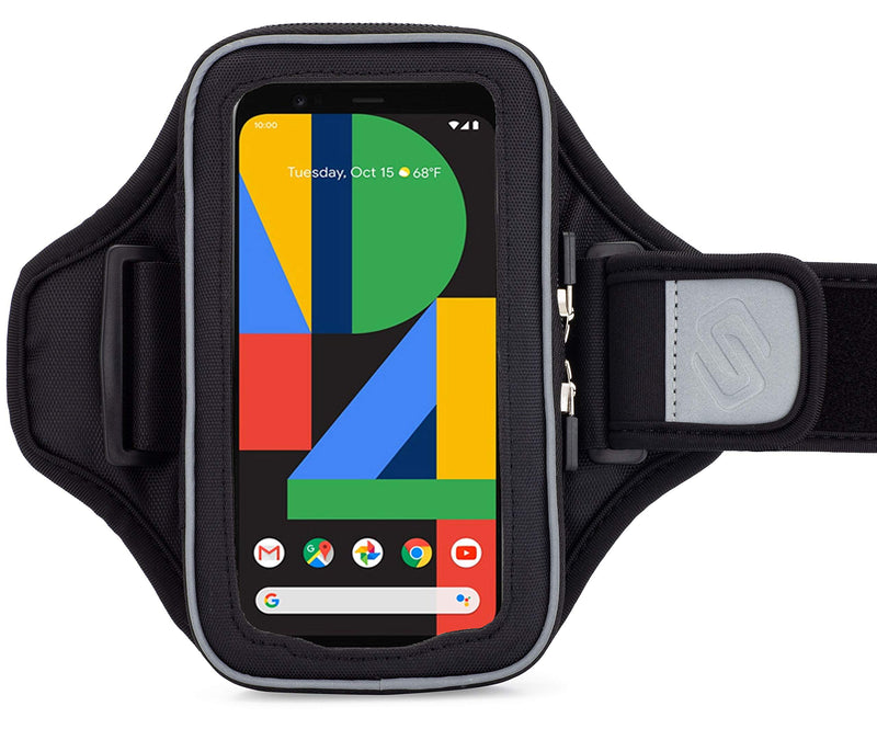 Sporteer Velocity V7 Running Armband - Compatible with iPhone 13, 13 Pro, 12, 12 Pro, 11, XR, 11 Pro, Xs, 8, Galaxy Note 10, Galaxy S21, S20, S10, S9, Pixel 5, LG, Moto and More - Fits Most Cases S/M Straps