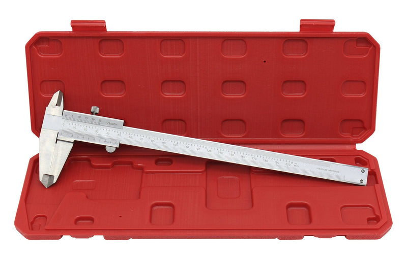 Precision Durable Stainless Steel Vernier Caliper Measurements Measuring Tool 8 Inch 200mm Range