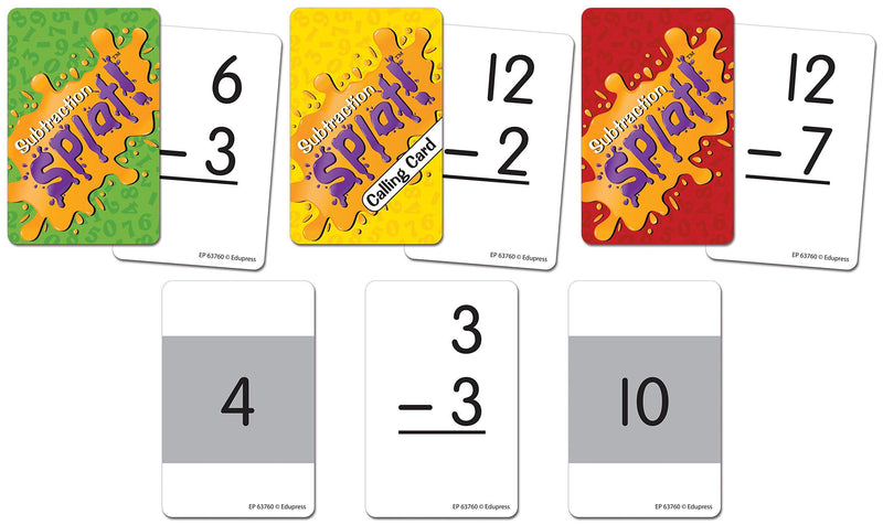 Edupress Math Splat Game: Subtraction (EP63760)