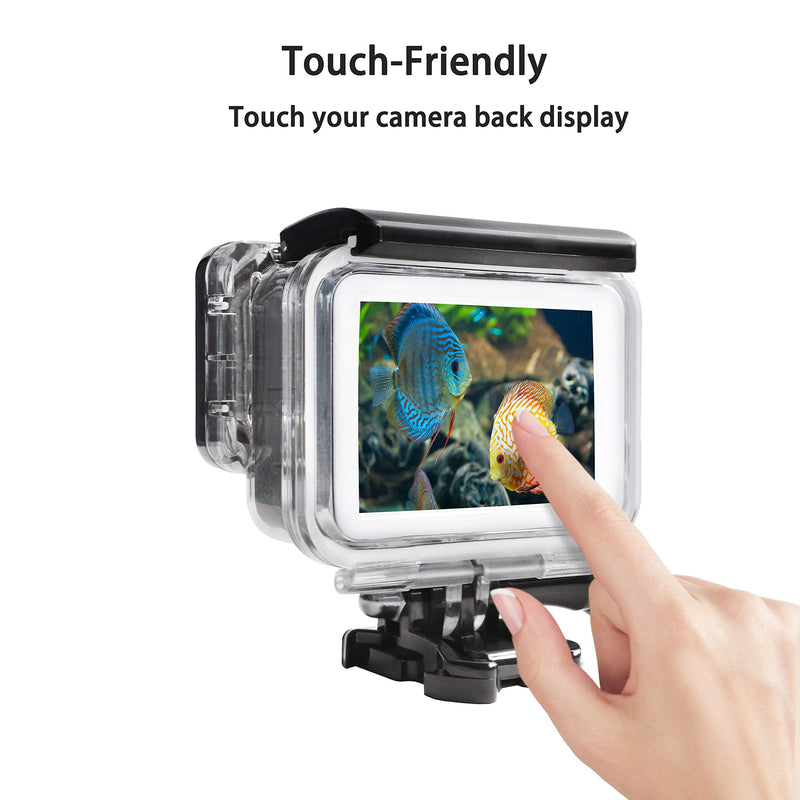 Suptig Case Housing Waterproof Case for Gopro Hero 7 Black Gopro Hero 5 Gopro Hero 6 Gopro Hero 2018 Action Camera Waterproof 147ft(45Meters)