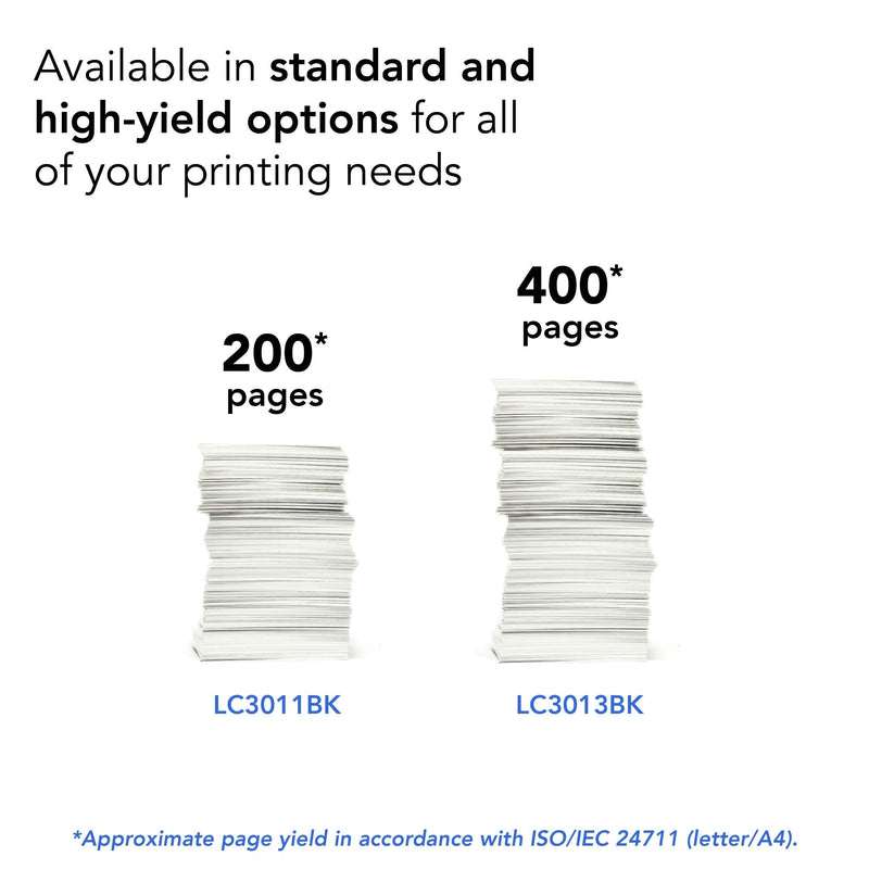 Brother Printer LC3011BK Singe Pack Standard Cartridge Yield Upto 200 Pages LC3011 Ink Black