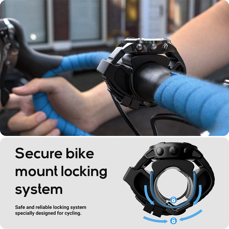 TUSITA Bicycle Watch Mount Compatible with Garmin,Apple Watch Ultra,Polar - Sport Watch Bike Handlebar Bracket Holder