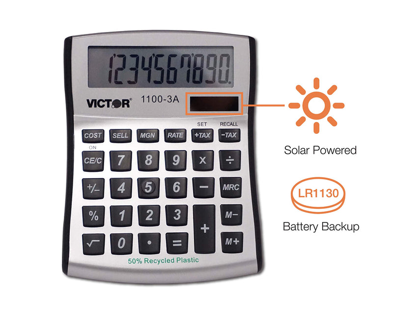 Victor 10-Digit Desktop Calculator (11003A) 1-Pack