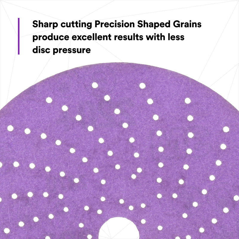 Cubitron II 31481 Clean Sanding Hookit Abrasive Disc (6 in, 220+, 50 Discs per Box)