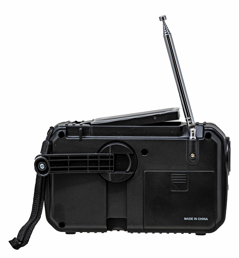 Kaito Voyager ECO Emergency Radio KA369 AM/FM NOAA Weather Alert 5-Way Powered Solar Crank Radio Receiver with LED Flashlight and USB Mobile Phone Charger