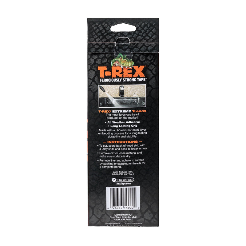 T-Rex 285807 Extreme Tread Traction Strips, 2' x 8', Black