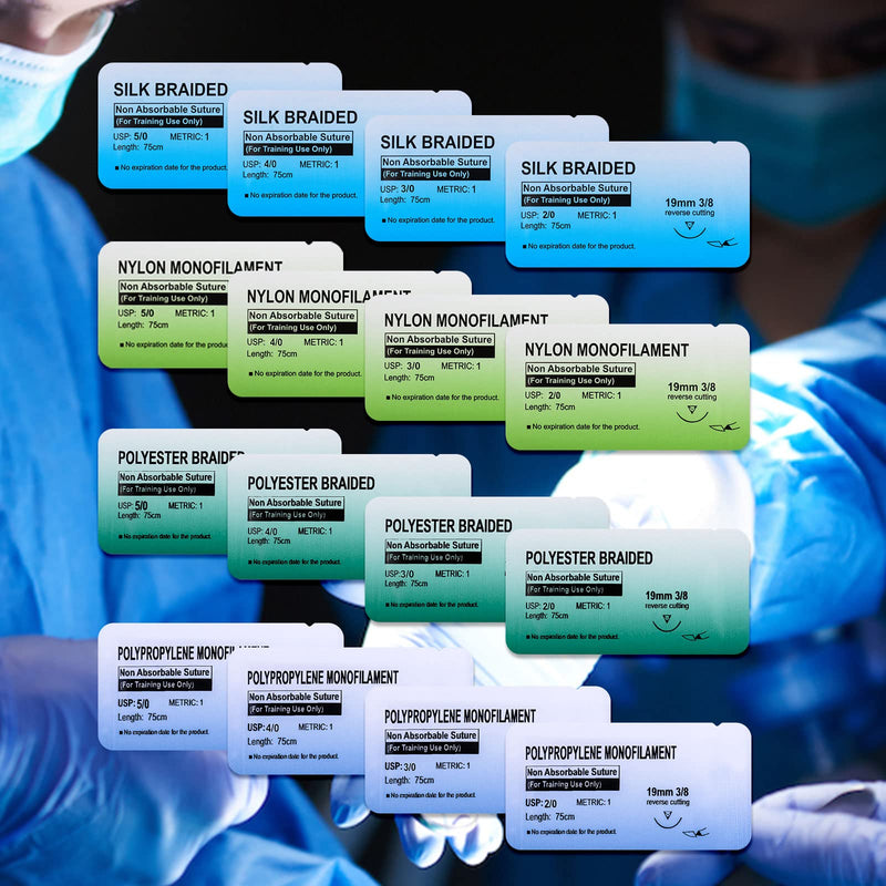 Medarchitect Suture Practice Kit for Medical Student Suture Training, Suture Tools, Suture Thread & Needle