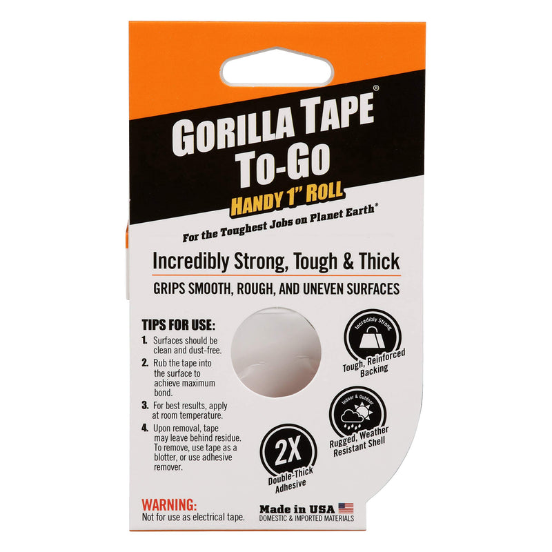 Gorilla Glue Gorilla Tape to-Go Travel Size Roll