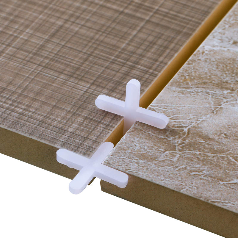 500 Pieces Wide Tile Spacers Tiles Leveler Spacers Replaceable Tile Levelers Wall Floor Cross Spacers for Ceramic Tile and Stone Installation (1/8 Inch) 1/8 Inch