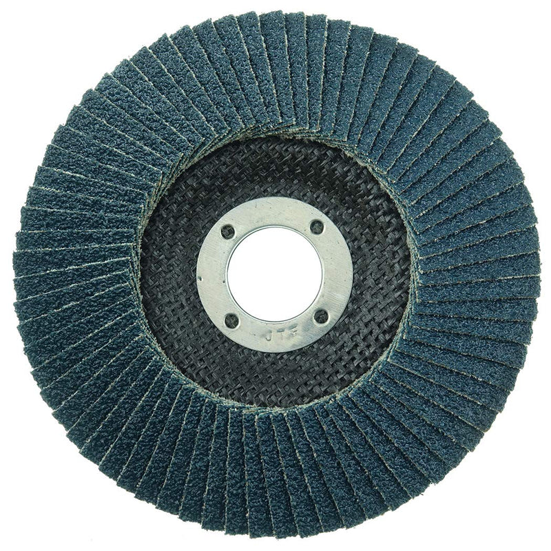 Weiler 31355 Wolverine 5" x 7/8" Arbor Hole Abrasive Flap Disc, 36 Grit Zirconia Alumina, Bevel Type 29, Phenolic Backing, Standard Density, Made in The USA, (Pack of 10) Type 29 7/8" Arbor