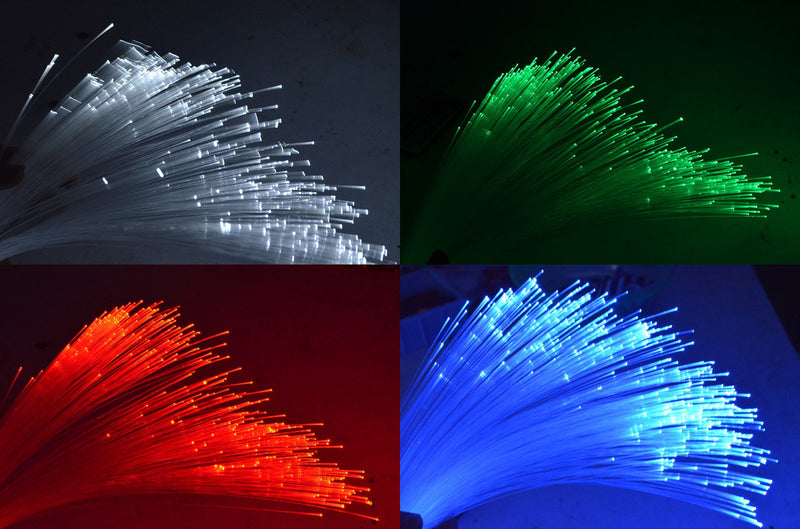 Fiber Optic Cable,PMMA Plastic end Glow Cables for Star Sky Ceiling led Light kit 0.06in(1.5mm) 164ft(50M)/roll