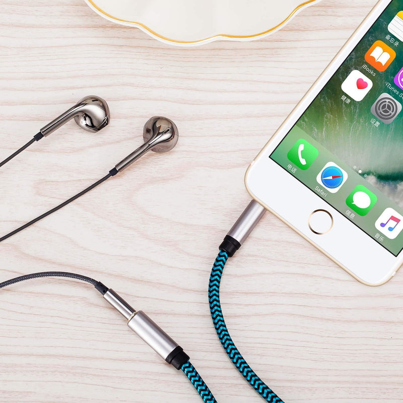 Hftywy AUX Extension Cable 12 ft 3.5mm Male to Female Stereo Audio Extension Cable Headphone Extension Cable Compatible for iPhone, iPad, Smartphones, Tablets, Media Players