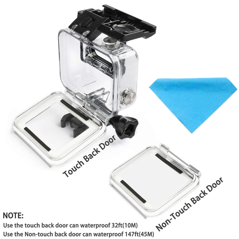 Suptig Case Housing Waterproof Case for Gopro Hero 7 Black Gopro Hero 5 Gopro Hero 6 Gopro Hero 2018 Action Camera Waterproof 147ft(45Meters)