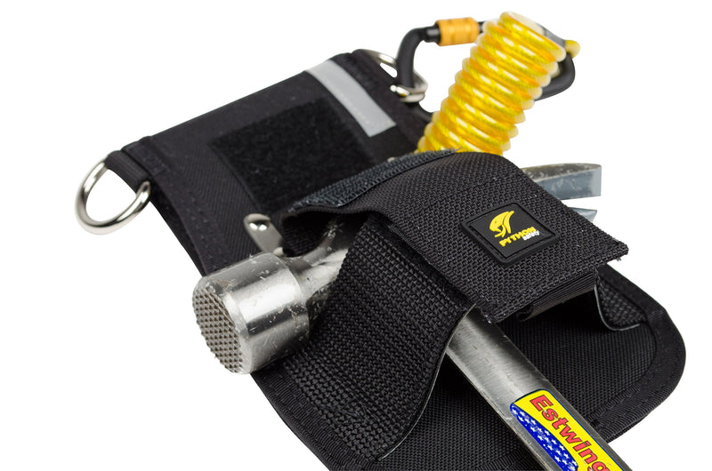 3M DBI-SALA Fall Protection For Tools, 1500093,Hook andLoop Closure Strap w/1" D-Rings On Both Sides Of Holster Allowing Tools To Be Tethered By User Preference - HOL-HAMMER