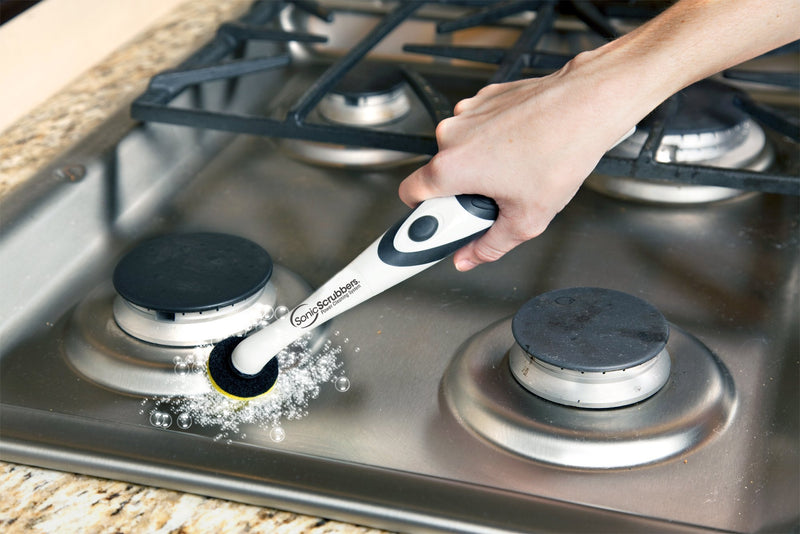 Super Sonic Scrubber with Household All Purpose 5 Brush Heads by SonicScrubber