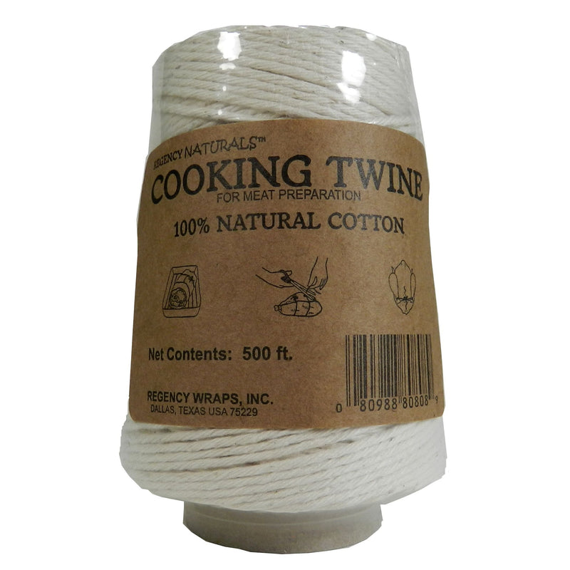 Regency Natural Cooking Twine 1/2 Cone 100% Cotton 500ft 1-Pack Ivory