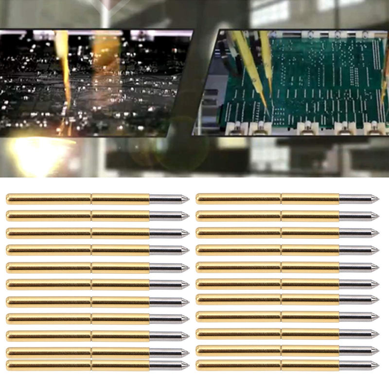 100pcs P125‑B Test Probe, Pin Test Tools 2.0mm Spring Test Detection Probe Pins Brass Pogo Pins