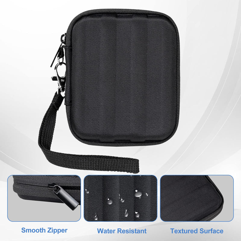 ProCase Carrying Case for Samsung T7 Shield External SSD with 2 Cable Ties, Hard EVA Shockproof Storage Travel Organizer for T7 Shield Portable Solid State Drive USB 3.2 1TB 2TB -Black