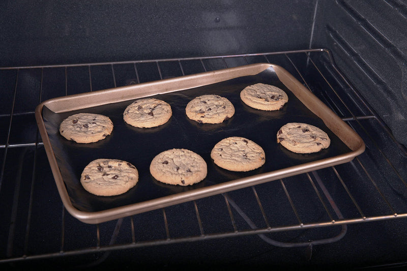 Cooks Innovations Non-Stick Oven Liner – Protect the bottom of Convection, Electric, Gas, Toaster & Microwave Ovens 1-Pack Black - Imported