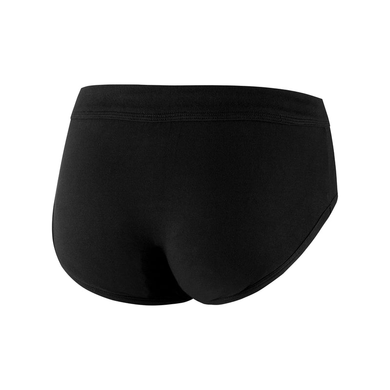 PROTECHDRY - Washable Urinary Incontinence Cotton Brief Underwear for Men, with Front Absorbent Area, Black Small Small (Pack of 1)