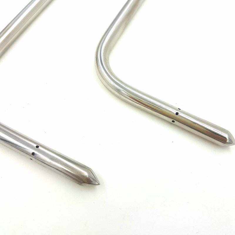 PerfectPrime PT1302, 304 Stainless Steel Static Tube, 130 x 60 mm (5.13" x 2.34") Length 2 x Static Tube