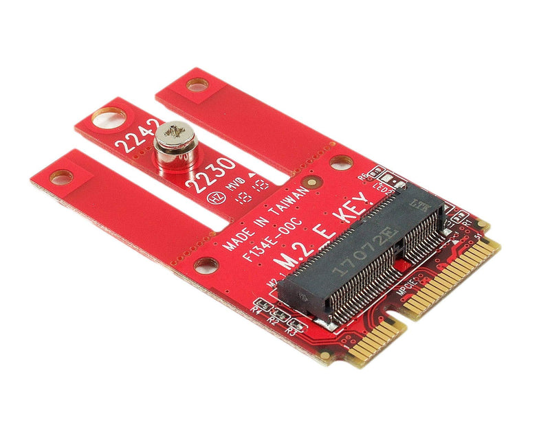 Ableconn MPEX-M2WL Mini PCIe Adapter with M.2 Key E Slot - Support PCIe and USB Based M.2 E Key and A-E Key Module for Mini PCI Express - Work for WiFi & Bluetooth M2 Module E Key M.2 Slot