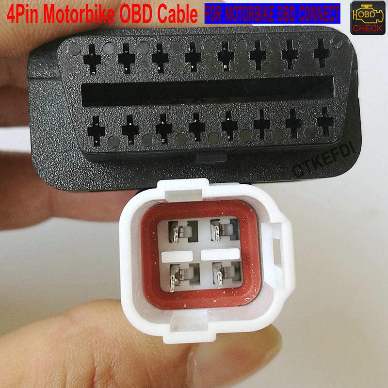OTKEFDI Motorcycle 4pin OBD Diagnostic CANBUS Cable for Yama Motorbike