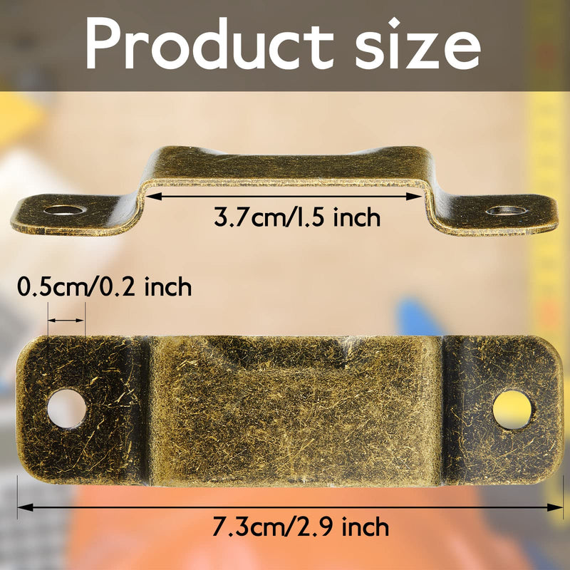 Small Metal Tape Measure Holder Clip Measuring Tape Belt Holder Occidental Measure Holster with Rivets for Drill Leather Pocket Tool, Bronze 12
