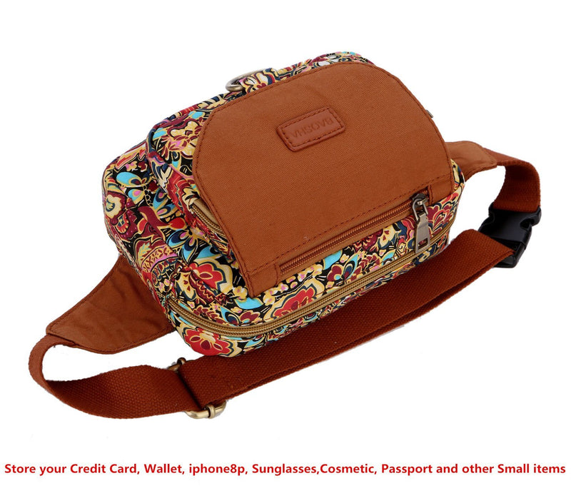 BAOSHA YB-02 Waist Bag Sports Fanny Pack Bum Bag for Women Multicoloured (Multicolour) Multicolour
