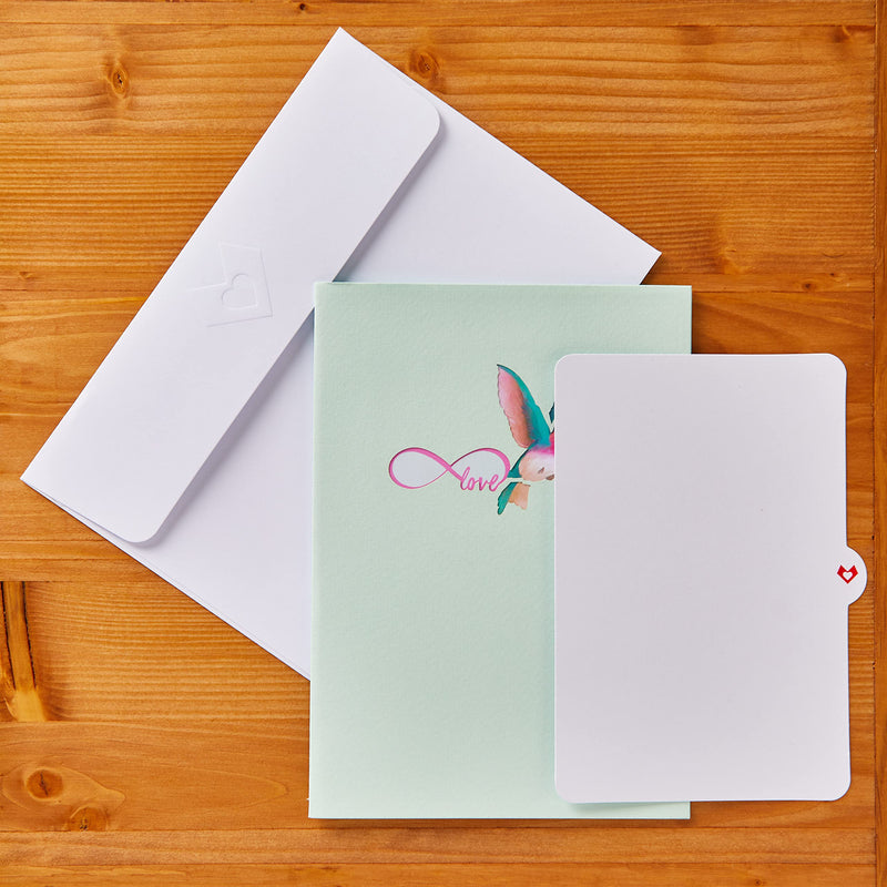 Lovepop Lovely Hummingbird Pop Up Card, 5x7 - 3D Greeting Card, Birthday Cards for Wife, Cards for Mom, Thinking of You, Anniversary Card