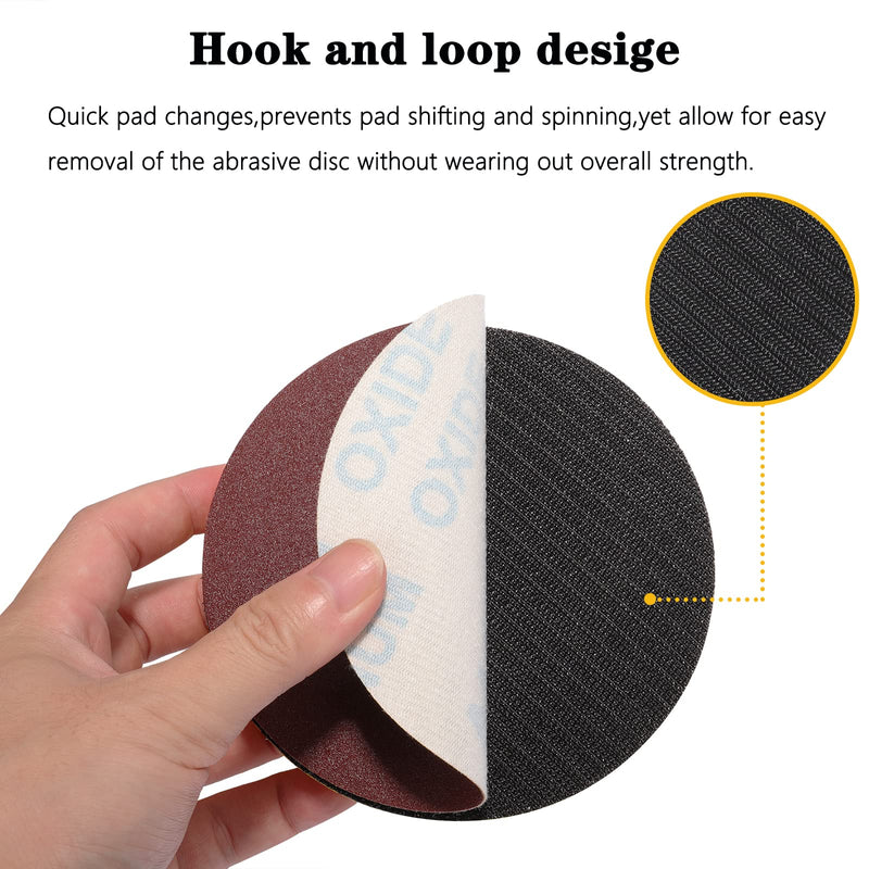 STEBRUAM sanding block Velcro, hook and loop hand sanding block mouse-shaped polishing sanding disc polish with Velcro interface hand pad for sanding work with sanding discs Velcro Mouse Cap 5 inch