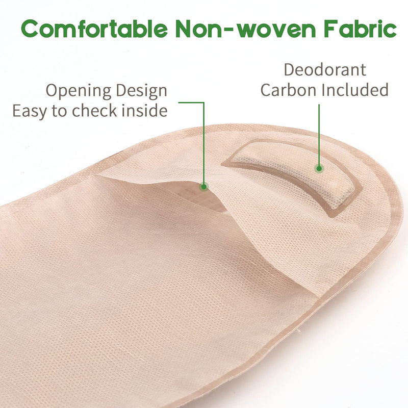 LotFancy Colostomy Bags, Pack of 20, Ostomy Colostomy Supplies, One Piece Drainable Pouches with Clamp Closure for Ileostomy Stoma Care, Cut-to-Fit 20 Count (Pack of 1)