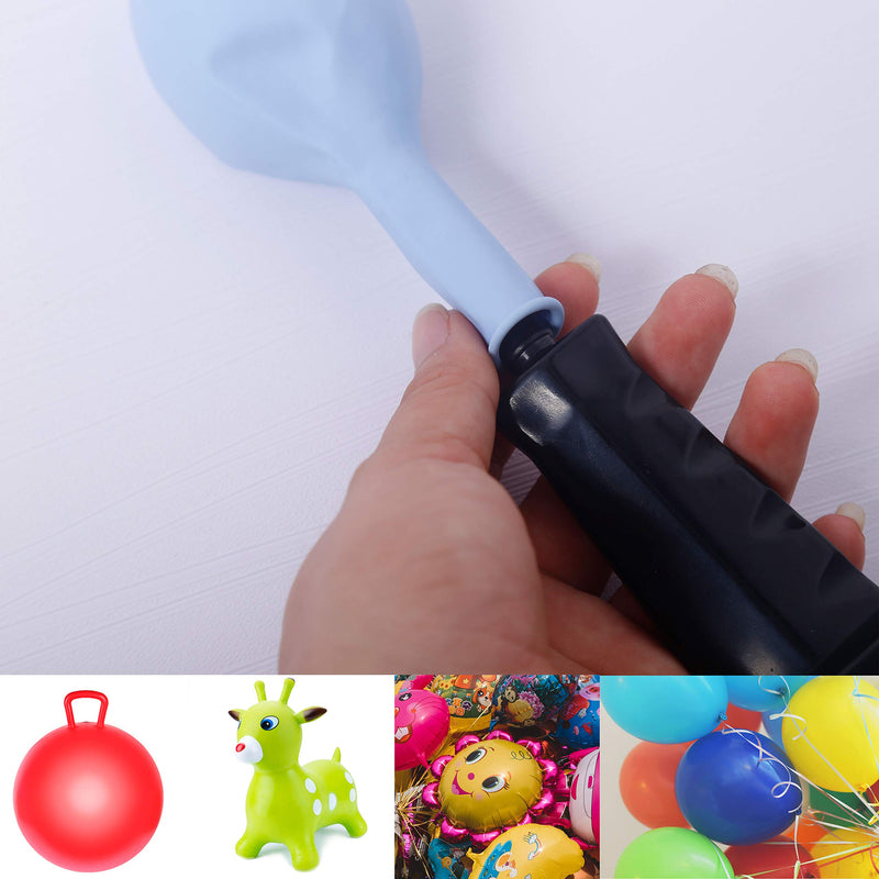 SKOLOO Hand Air Pump for Exercise Balls: Yoga Ball, Horse Hopper, Unicorn Bouncer, Balloon, Gym Ball, Inflatable Bouncing Horse, Inflatable Swimming Pools, Two-Way Hand Pump Yellow