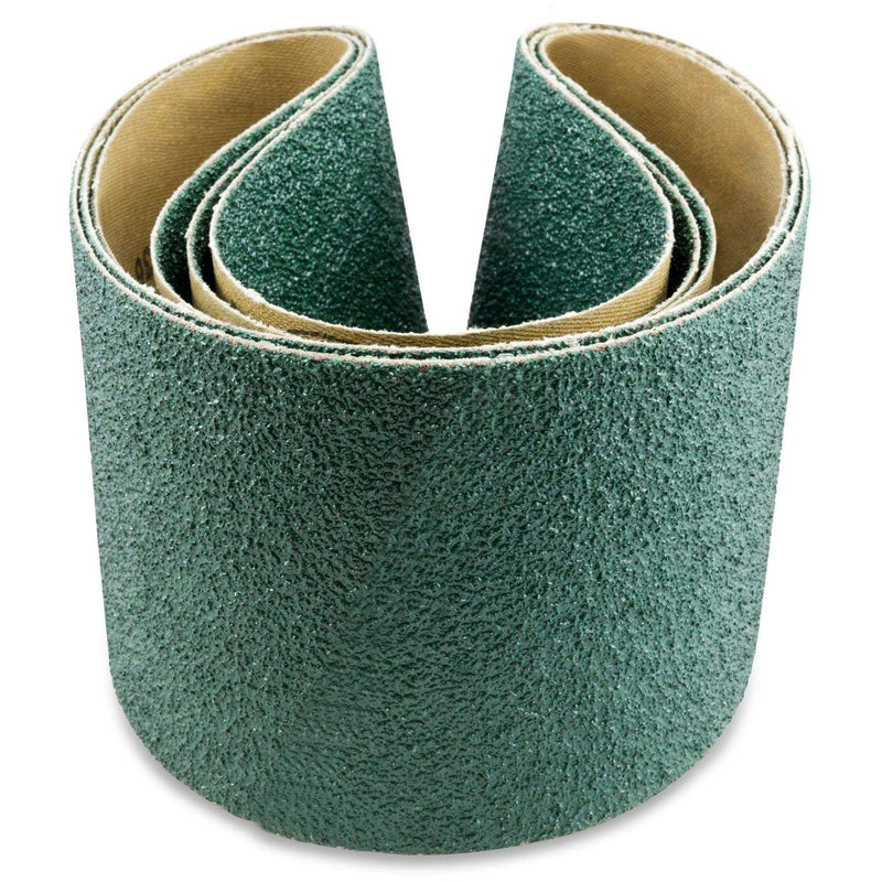 Red Label Abrasives 4 X 36 Inch 24 Grit Metal Grinding Zirconia Sanding Belts, 3 Pack