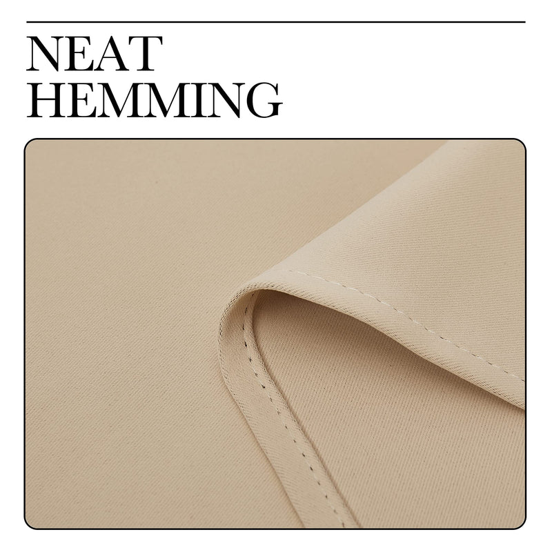 NICETOWN Room Darkening Curtain Panels for Living Room, Thermal Insulated Grommet Room Darkening Draperies/Drapes for Window (Biscotti Beige, 2 Panels, W29 x L45 -Inch) 29" W x 45" L Biscotti Beige