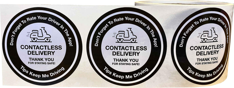 Contactless Delivery Labels 2.5 Inch 100 Total Labels