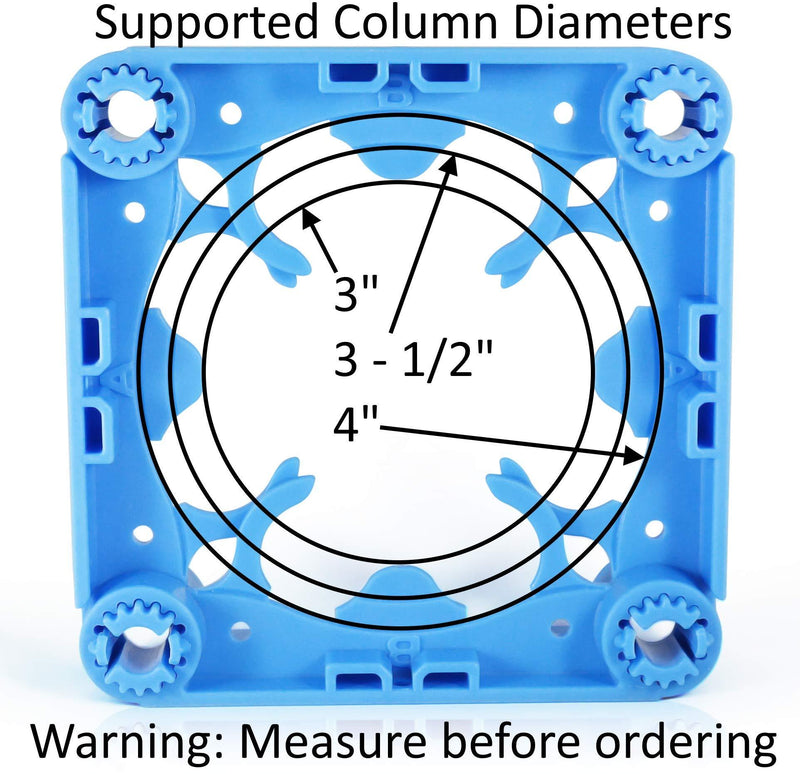 SimpliFrame Column Enclosure 3"- 4" - Easy-to-Use Column Framing System (Cover with Wood, Vinyl, Gypsum Board)
