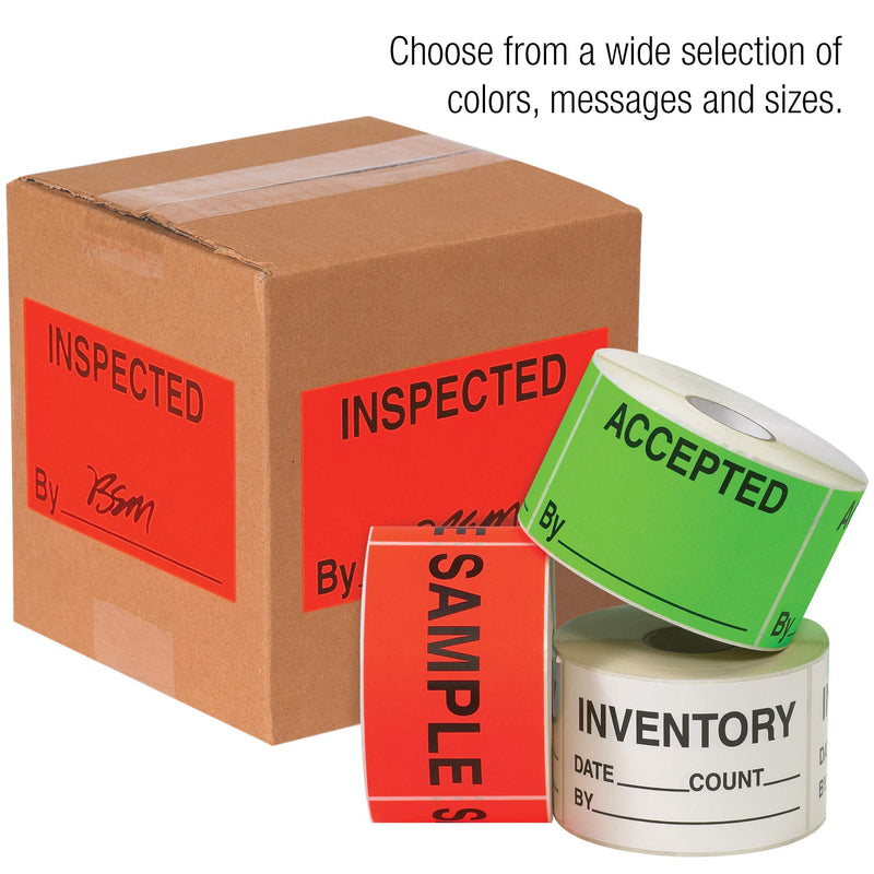 Ship Now Supply SNDL1167 Tape Logic Labels,"Special Order", 1 1/4" x 2", Fluorescent Yellow (1 Roll of 500 Labels)