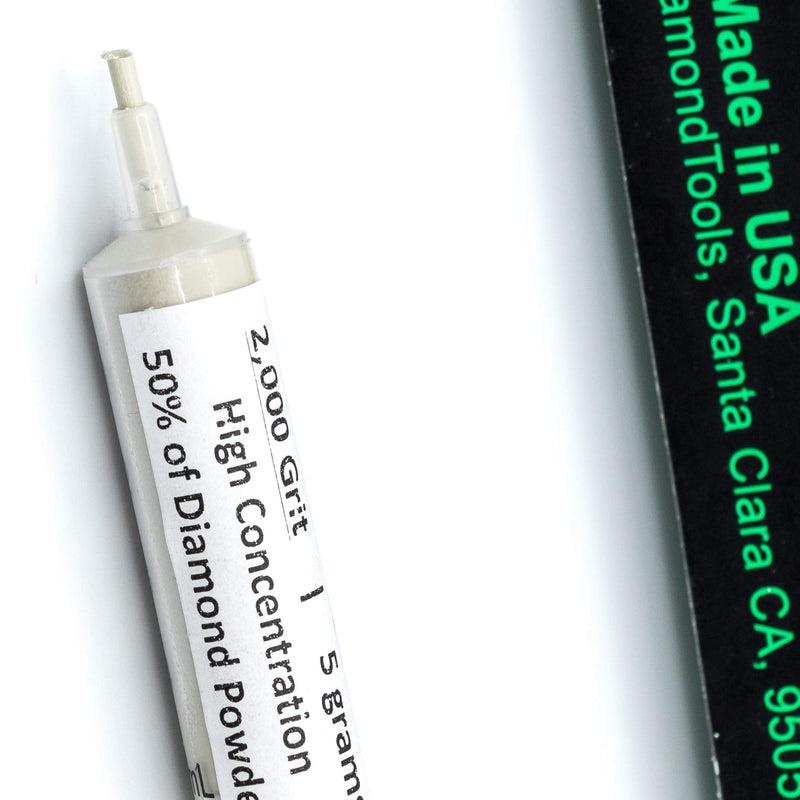 TechDiamondTools Kit of 3 Diamond Lapping Paste Polishing Compound 800 1200 2000 Grit Lapidary Paste for Rock Glass Metal Jewelry Resin Marble with High Concentration of Diamond Powder USA Made 2000 1200 800 grit