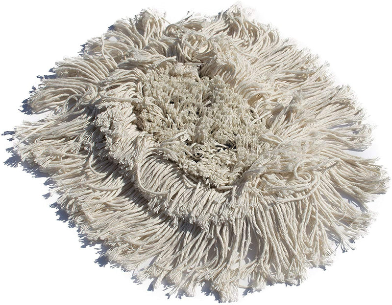Nine Forty Industrial Strength Ultimate Cotton Floor Dust Mop Wedge Refill | Commercial Cleaner Mop Head Replacement - 2 Pack