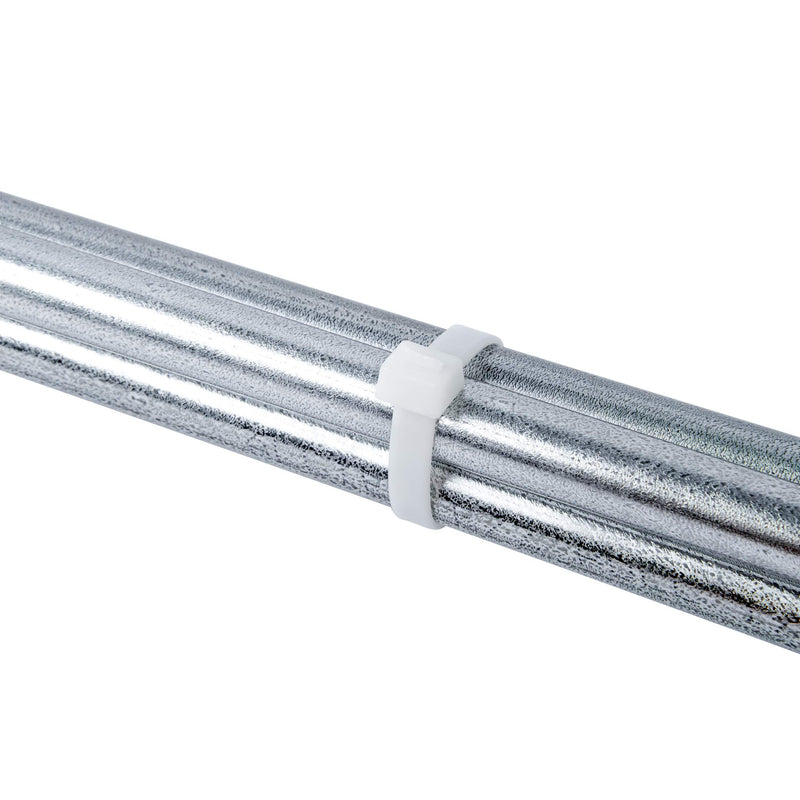 Gardner Bender 46-310 DoubleLock Cable Tie, 11 inch, 75 lb, Electrical Wire and Cord Management, Nylon Zip Tie, 100 Pk, Natural White