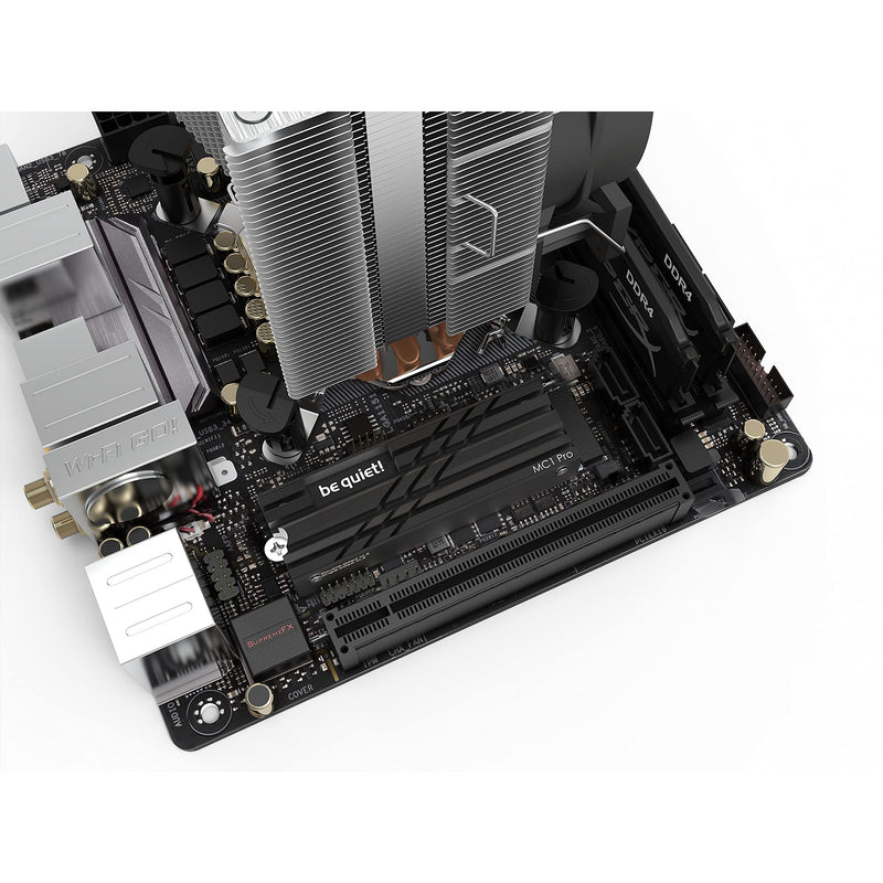 be quiet! MC1 Pro M.2 SSD cooler heatsink with integrated heat pipe for single and double-sided 2280 modules BZ003