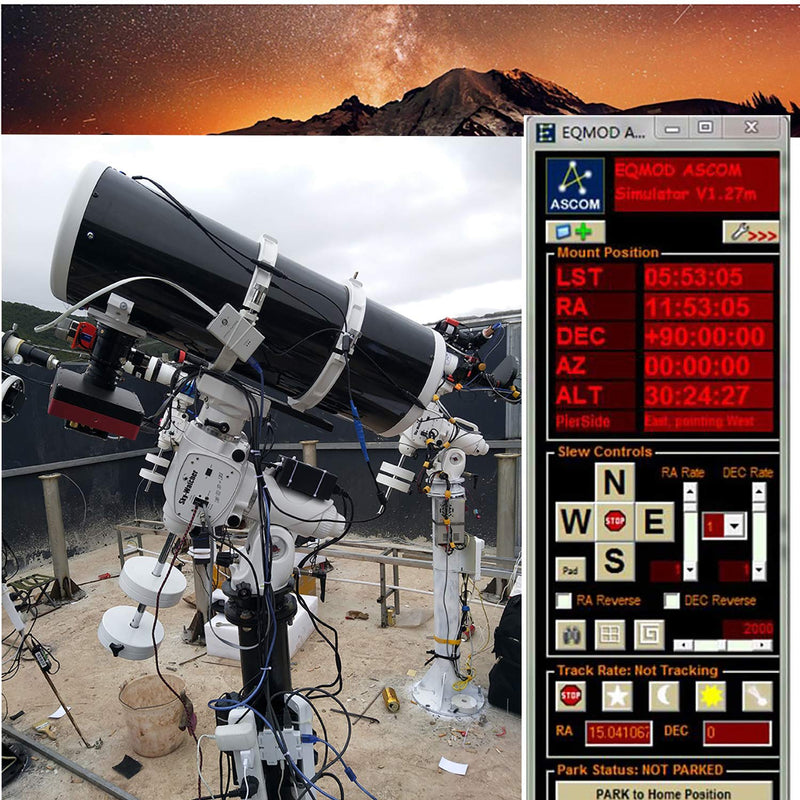 Telescopes Equatorial Mount Control Cable for Skywatcher HEQ5pro AZEQ5 AZEQ6 EQ6-R Support EQMOD ASCOM Set Up Sofware Manual Download (6ft/180cm,Asiair or PC to Mount Black) 6ft/180cm Asiair or PC to Mount Black